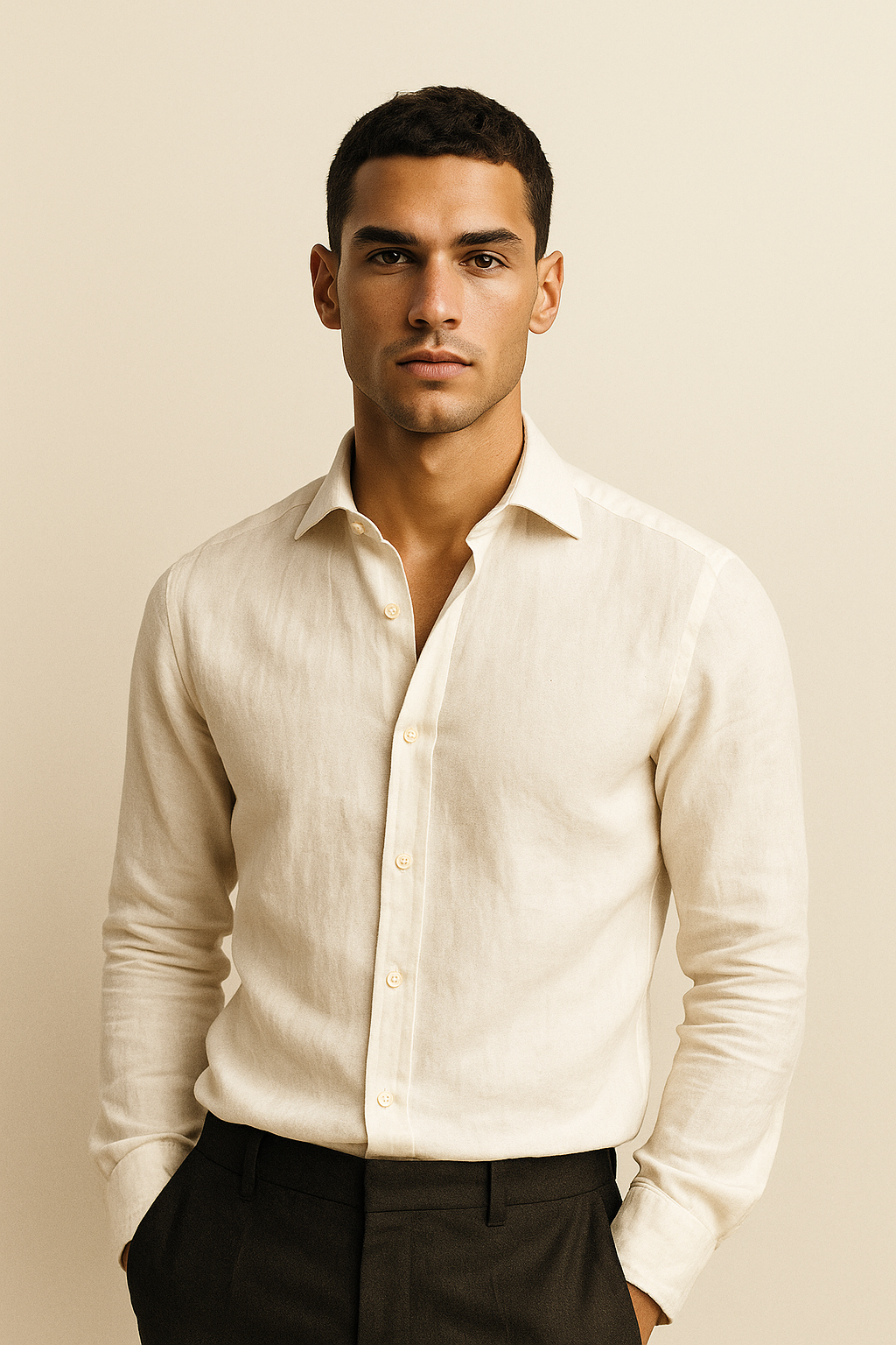 Harbor Linen Shirt White