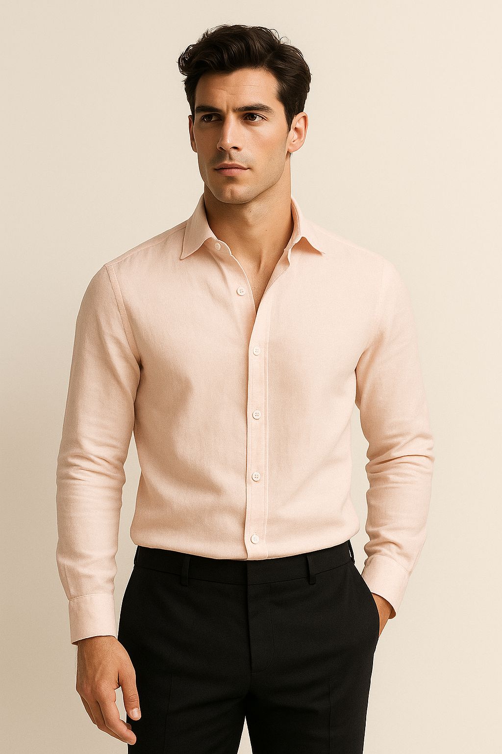 Harbor Linen Shirt Salmon