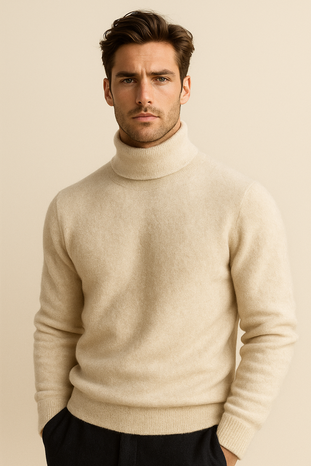 Sovereign Turtleneck Knit Ivory