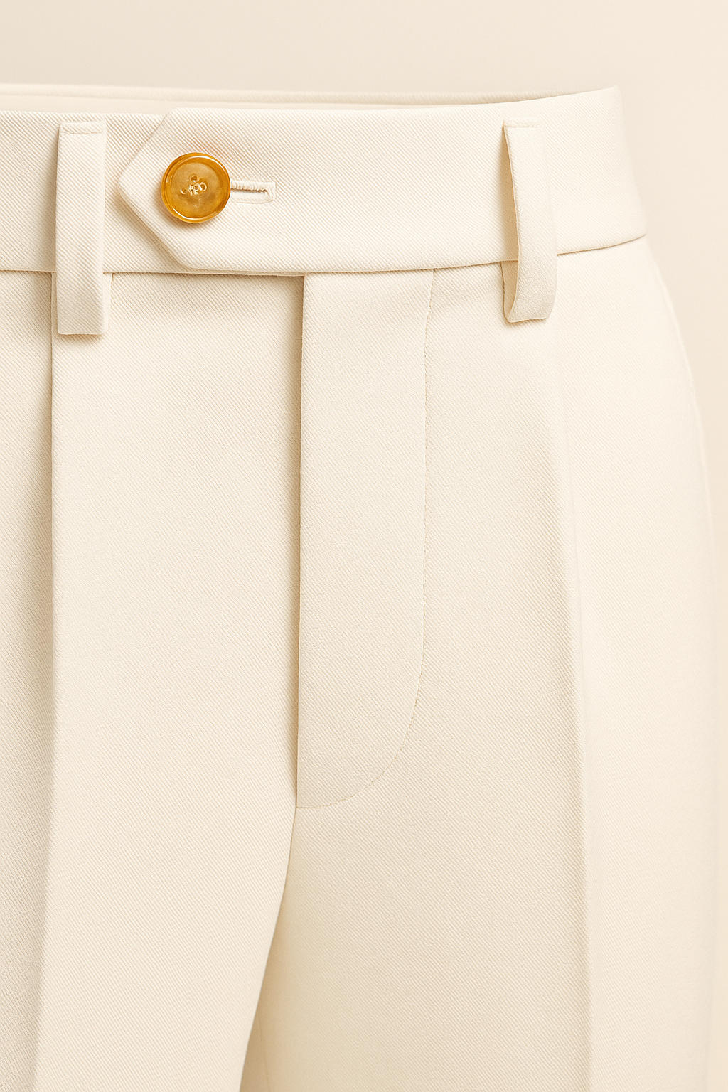 Apex Pleated Trousers Ivory