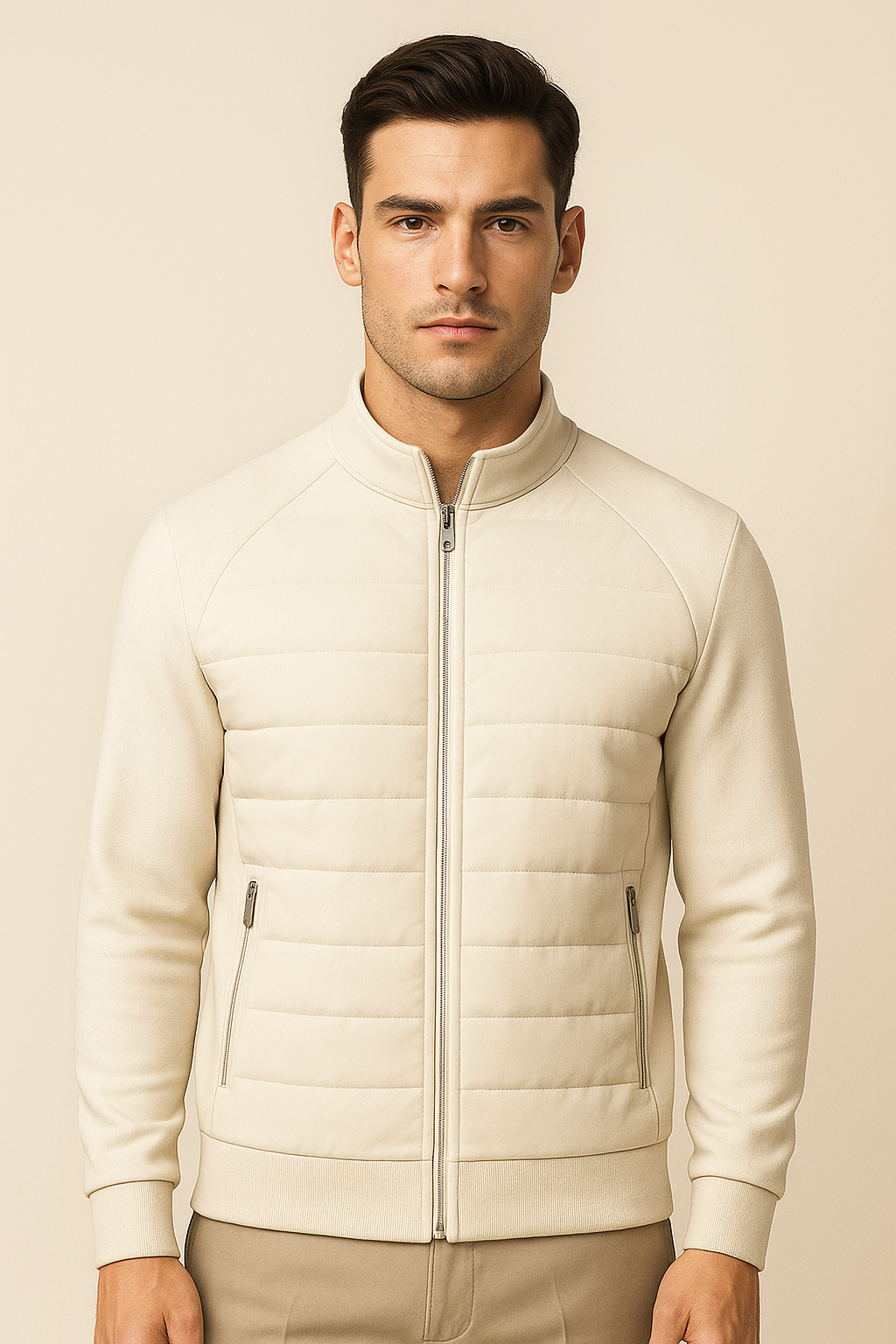 Contour Padded Jacket Ivory
