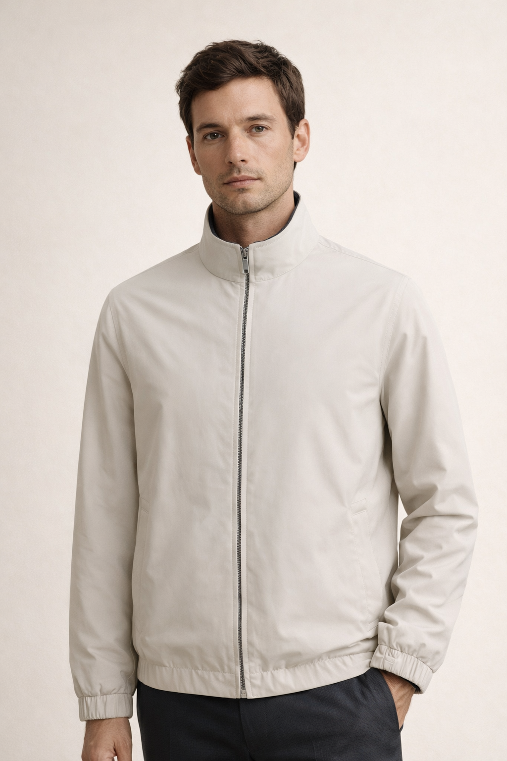 Deon Layered Jacket Ivory